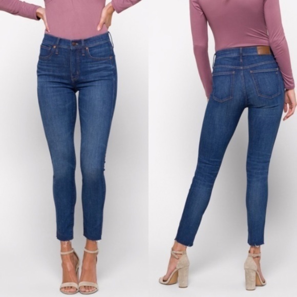 Madewell Denim - Madewell 9” High-Rise Skinny Crop Raw Hem